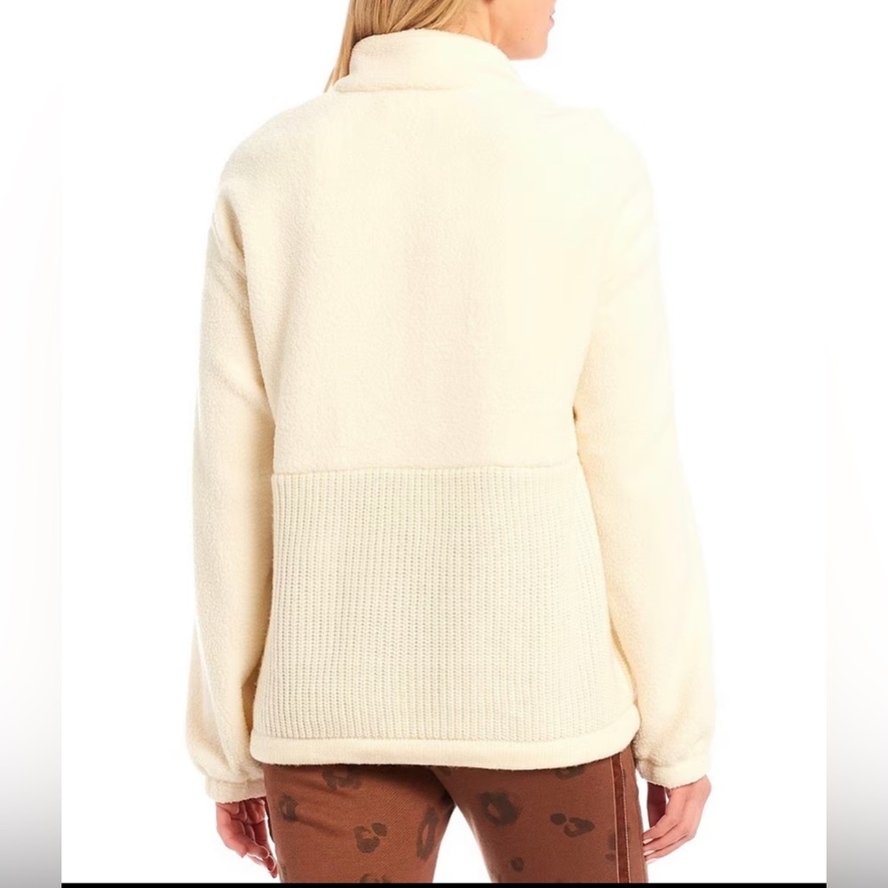 NWT Splendid Long Sleeve Tie Hem Quarter Zip Pullover size XS - Picture 3 of 10